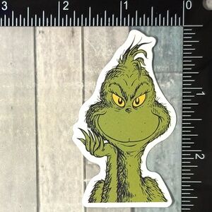 🌀10/$10🌀 Mean One Grinch Christmas Reusable Waterproof Vinyl Sticker